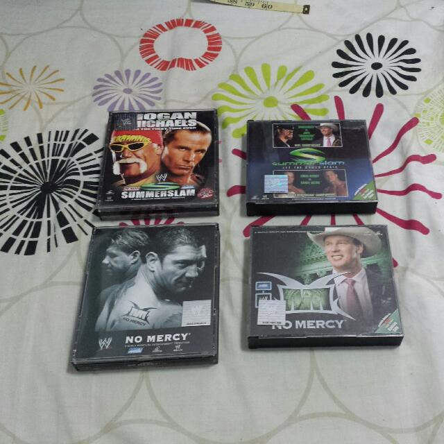 WWE VCD (Category: Everything Else) located in Singapore. Submitted by vincent_1007 (Listing ID 37942913, Image 2). Description: WWE Vcd Wrestlemania 21, 22, 23 Judgment Day 2004, 2006 The Great American Bash 2004 No Mercy 2004, 2005 Summerslam 2004, 2005 Armageddon 2004, 2005 All in perfect condition Selling @ $5 each.