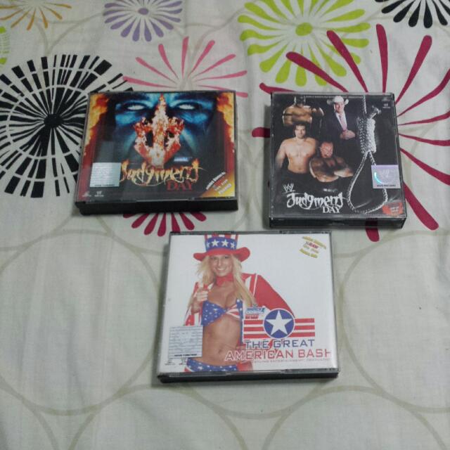 WWE VCD (Category: Everything Else) located in Singapore. Submitted by vincent_1007 (Listing ID 37942913, Image 3). Description: WWE Vcd Wrestlemania 21, 22, 23 Judgment Day 2004, 2006 The Great American Bash 2004 No Mercy 2004, 2005 Summerslam 2004, 2005 Armageddon 2004, 2005 All in perfect condition Selling @ $5 each.