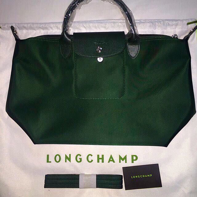 longchamp neo emerald green