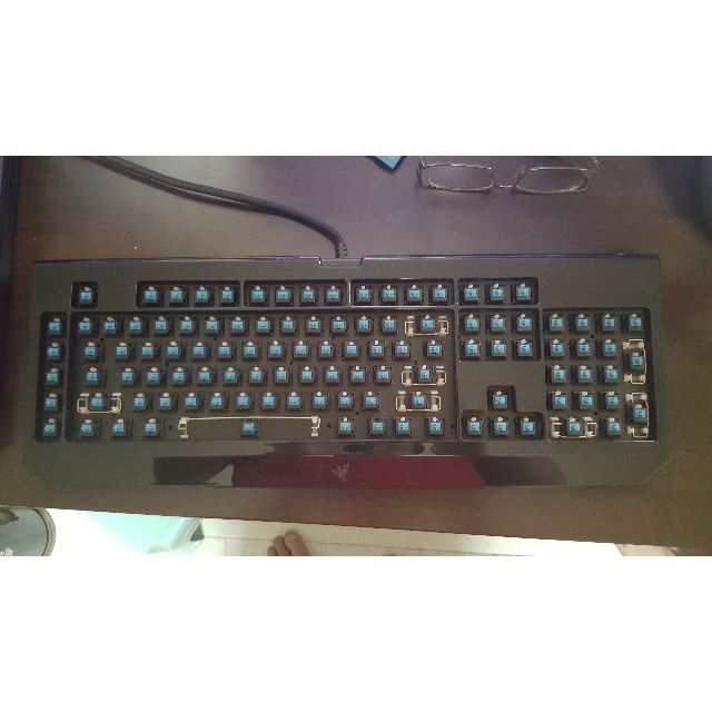 Razor BlackWidow Ultimate Blue LED Backlit Mechanical Keyboard Cherry ...