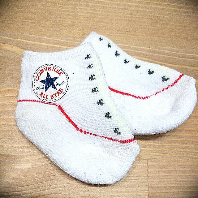 converse infant booties socks