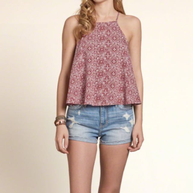 hollister halter neck top