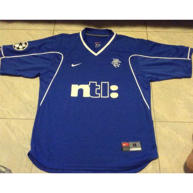 Rangers Home football shirt 1999 - 2001. Sponsored by NTL