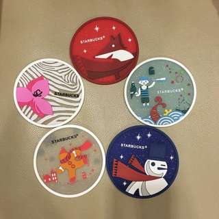 Starbucks Coasters (Christmas) Brand New