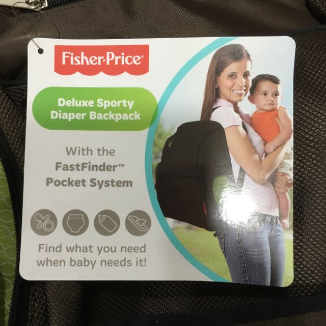 Fisher price deluxe sporty diaper backpack shop