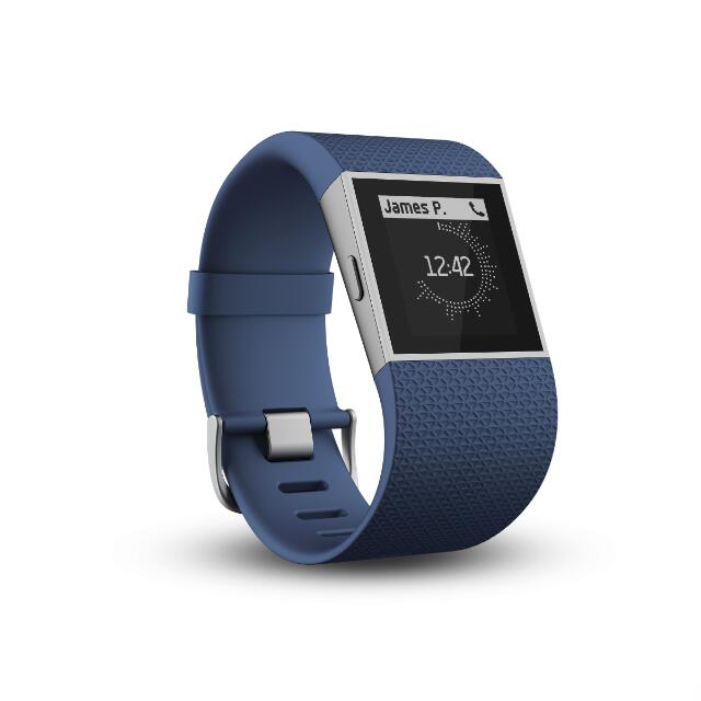 Fitbit Surge Blue Color Mobile Phones Gadgets Wearables Smart Watches on Carousell