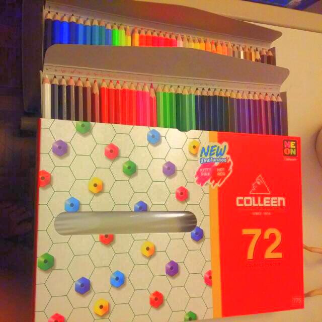 Colleen Colored Pencil With Neon 72 Pcs, Hobbies & Toys ...