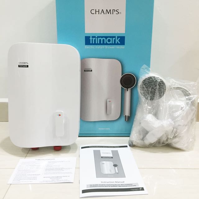 CHAMPS Trimark Electric Instant Shower Heater, Furniture on Carousell