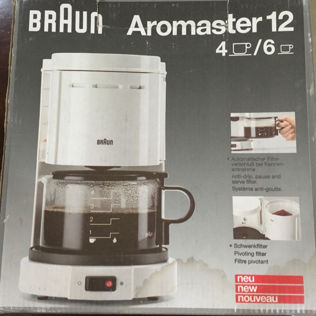 Braun Aromaster 12 Coffee Maker, TV 