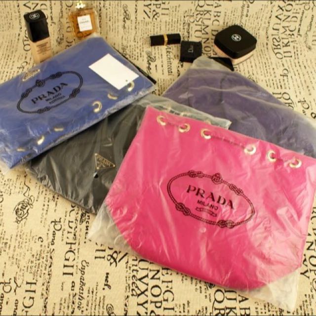 Prada Drawstring Pouch (Category: Store Credits) located in Singapore. Submitted by 59wintergreen (Listing ID 38600162, Image 3). Description: .