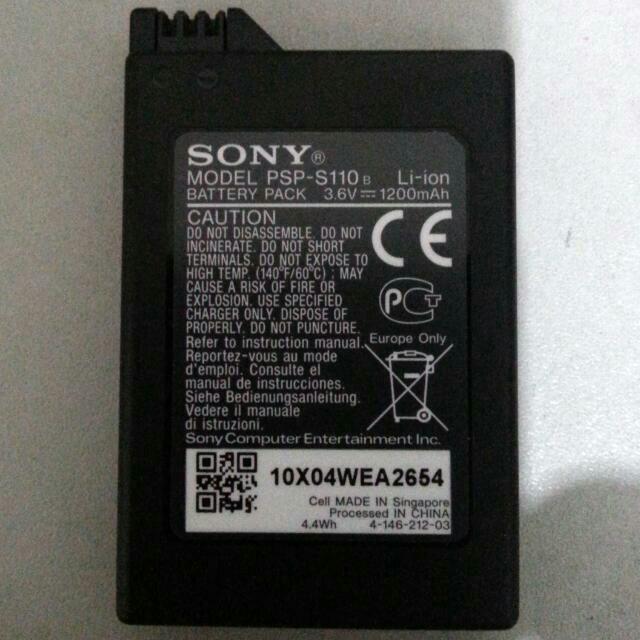 PSP BATTERY PACK 3.6V 1200MAH, Computers & Tech, Parts & Accessories