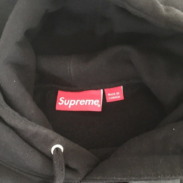 Supreme Banner Hoodie m Black Men s Fashion Tops Sets Hoodies on Carousell