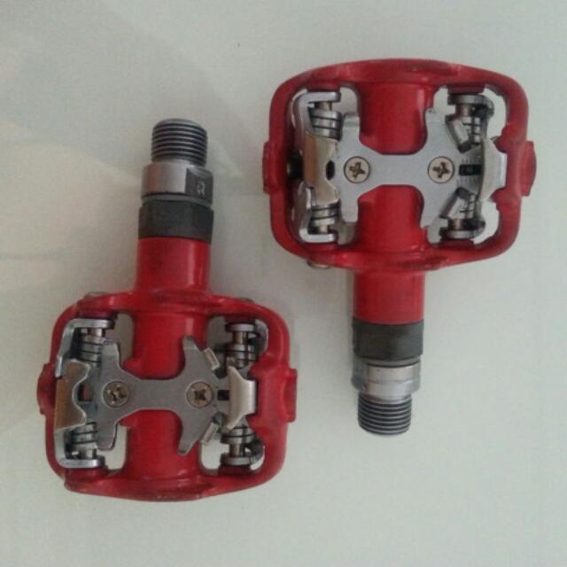 red spd pedals