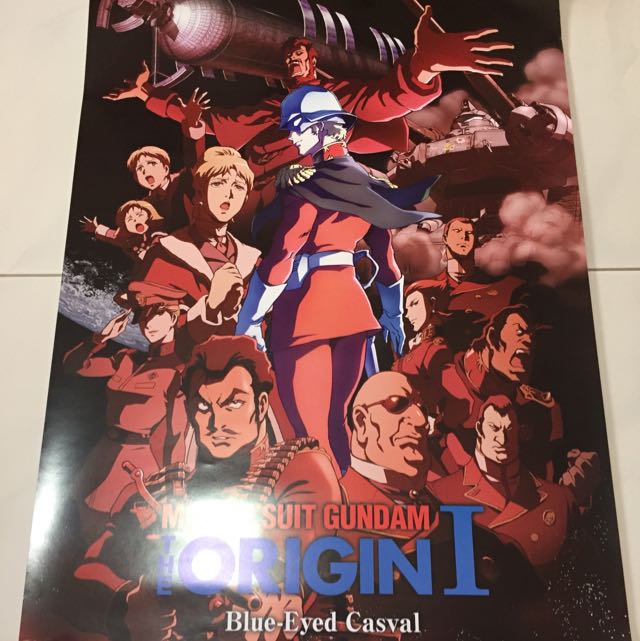 Wallpaper Mobile Suit Gundam The Origin Blue Casval Poster Entertainment For iPhone