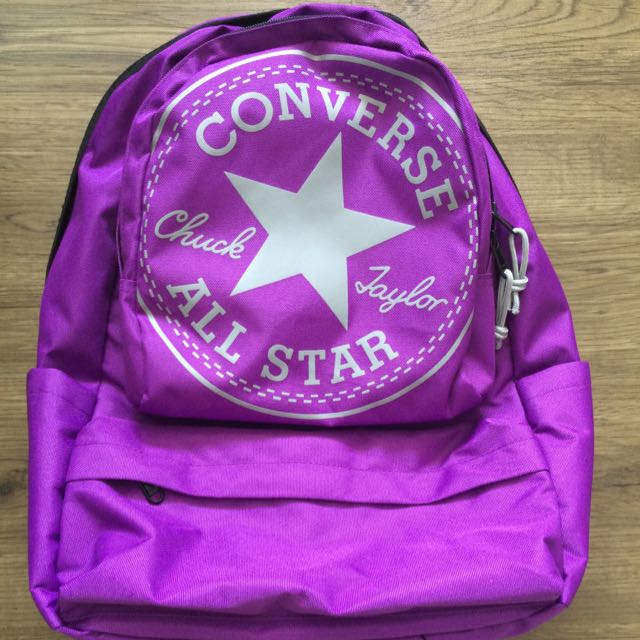 converse purple backpack