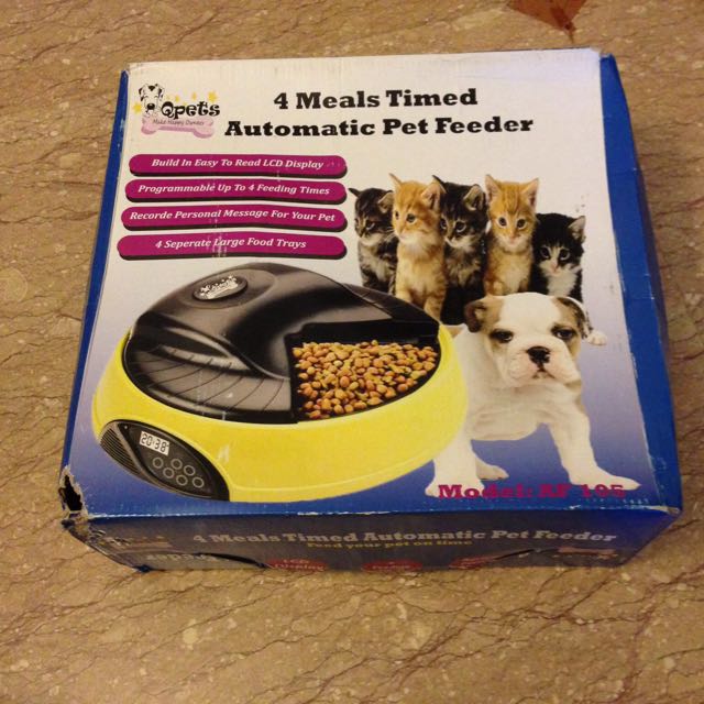 Qpets Automatic Pet Feeder Pet Supplies On Carousell