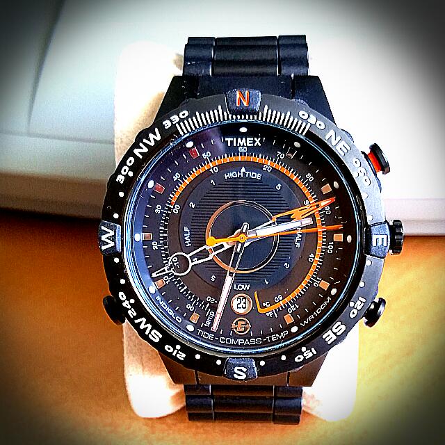 Timex temperature compass store watch