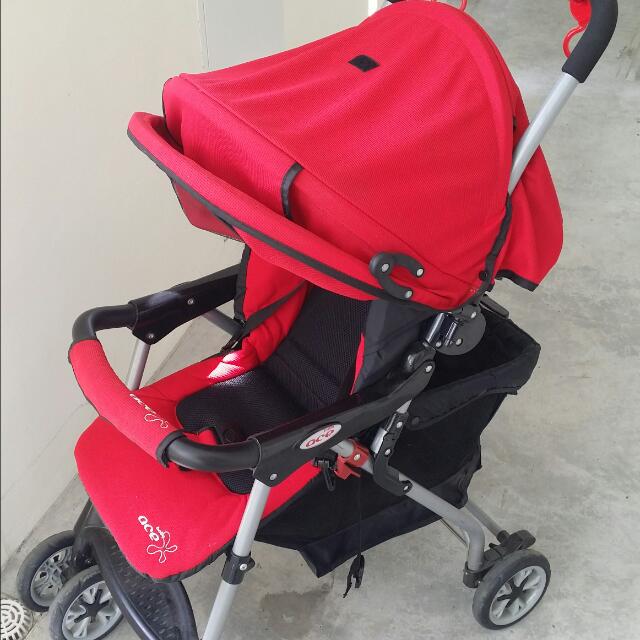 baby stroller red