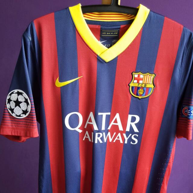 barcelona jersey champions league patch