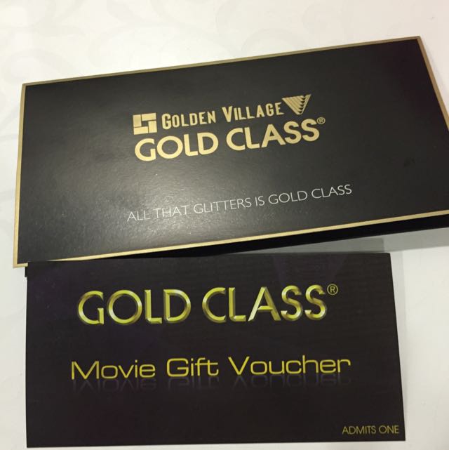 GV Gold Class Ticket (1 pc), Tickets & Vouchers, Event Tickets on Carousell