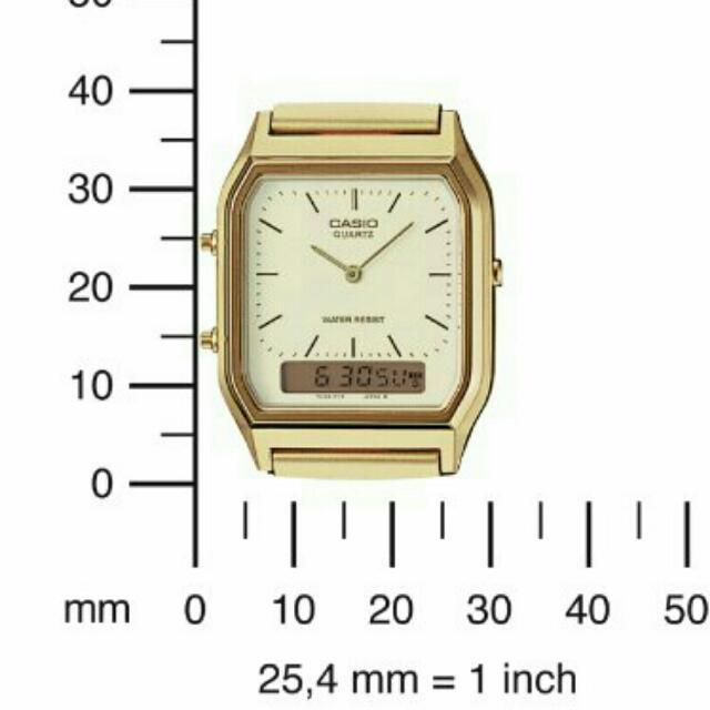 Casio aq230 dual time watch sales