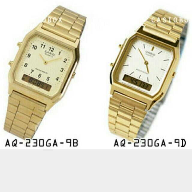 Casio aq230 dual time watch new arrivals