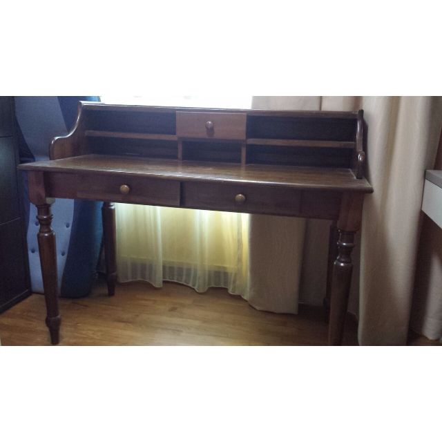 Picket and rail study table deals