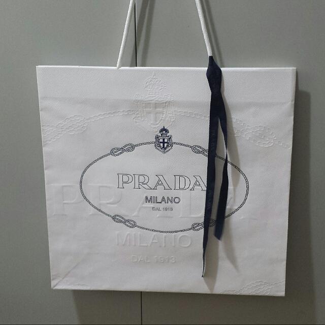 PRADA paper bag, Luxury on Carousell