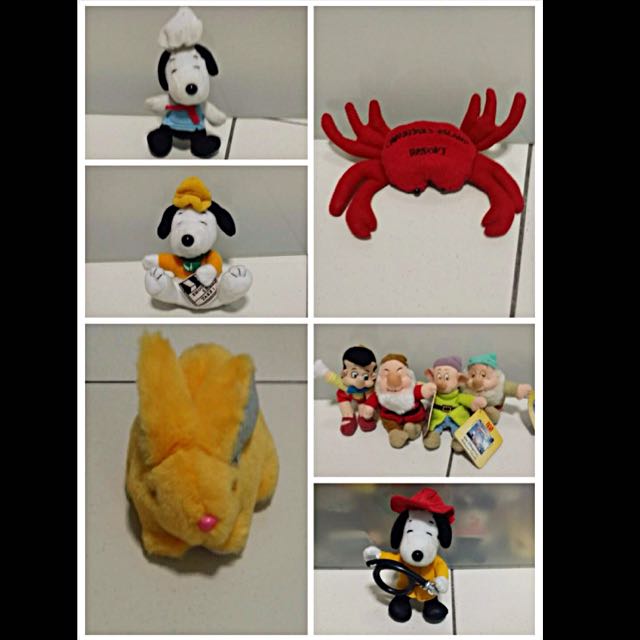 Snoopy , Crab , Rabbit And Dwarfs, Hobbies & Toys, Toys & Games on ...