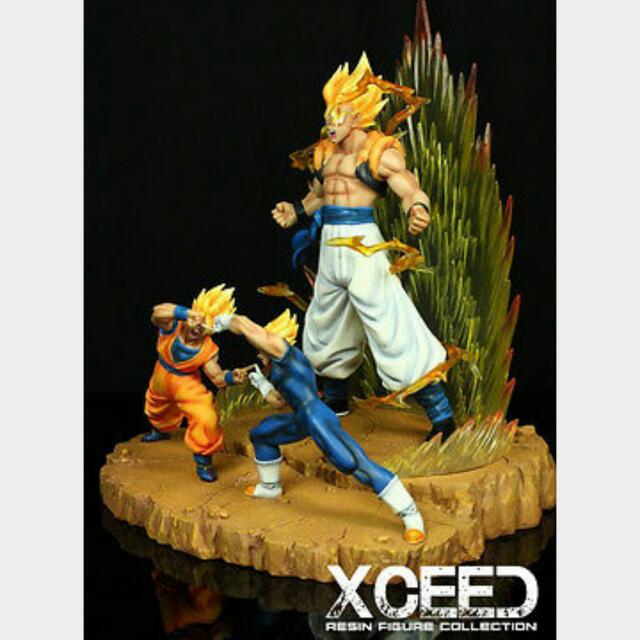 Dragon Ball Z Super Saiyan Gogeta Fusion Diorama Resin Statue