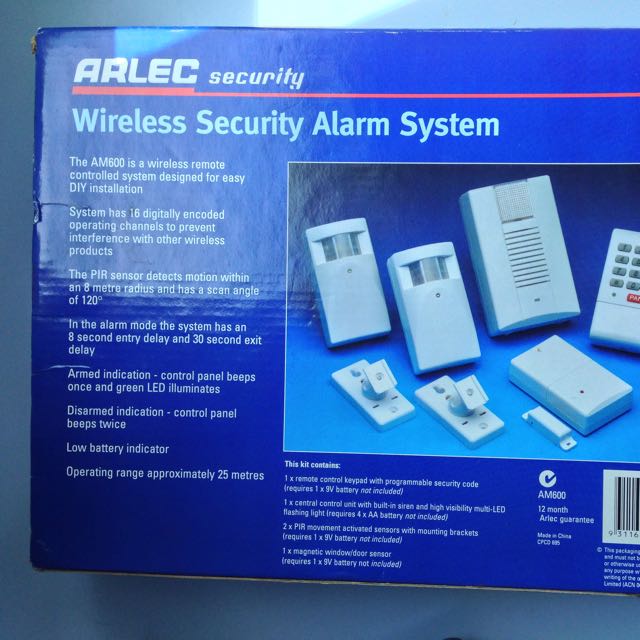 Arlec wireless home security alarm system on sale