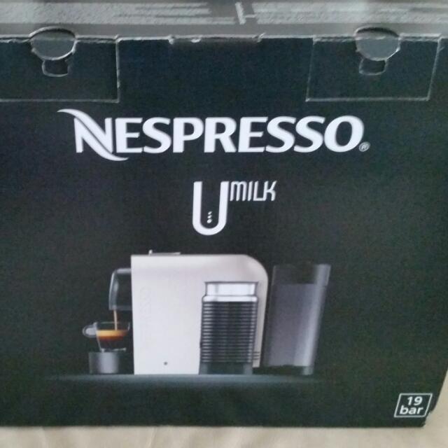 Brand new coffee maker NESPRESSO UMILK C55 SG CW NE 19 bar TV