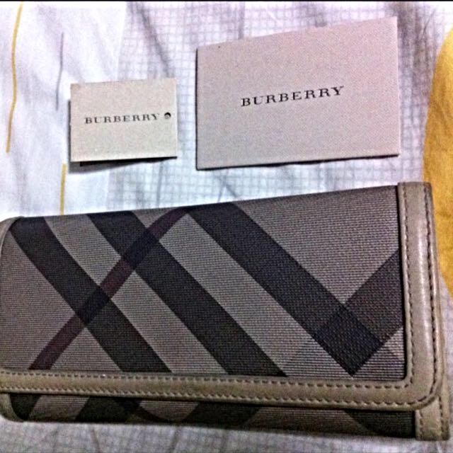 burberry smoked check wallet