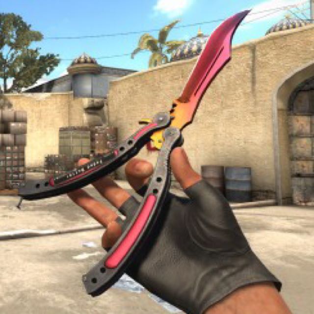 Full Fade Butterfly Knife Factory New, Hobbies & Toys, Toys & Games on