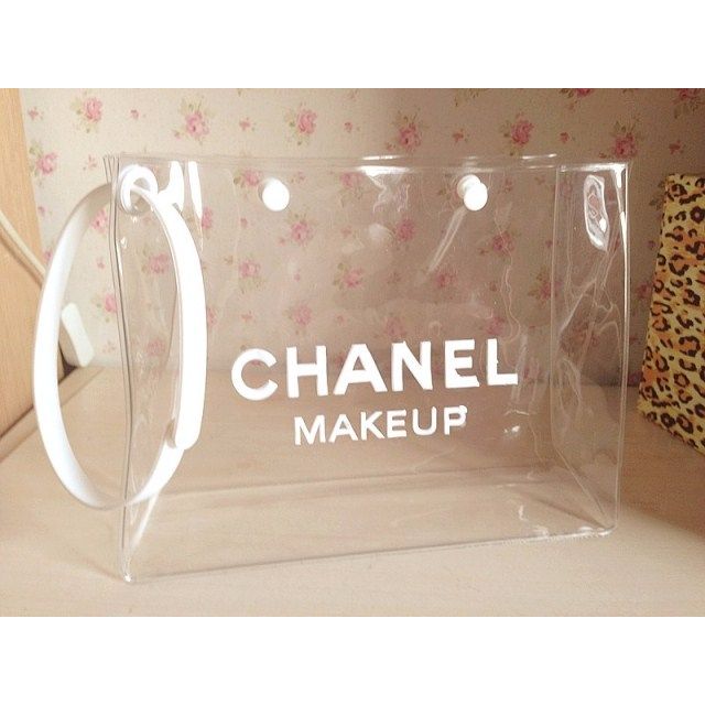 CHANEL Transparent Makeup Bag
