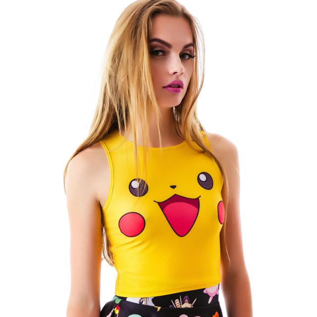 Pikachu crop sales hoodie