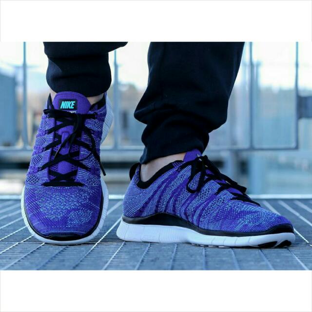 Nike free flyknit nsw mens blue sales