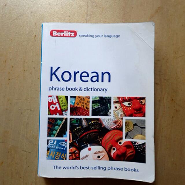 Berlitz Korean Phrase Book And Dictionary, Hobbies & Toys, Books ...