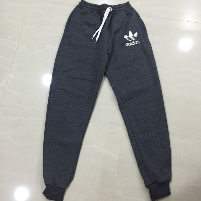 adidas grey sweatpants women's