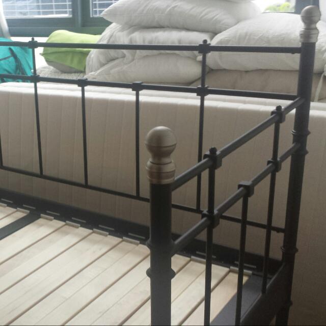 Ikea Tromsnes Black Metal Frame Daybed, Furniture & Home Living