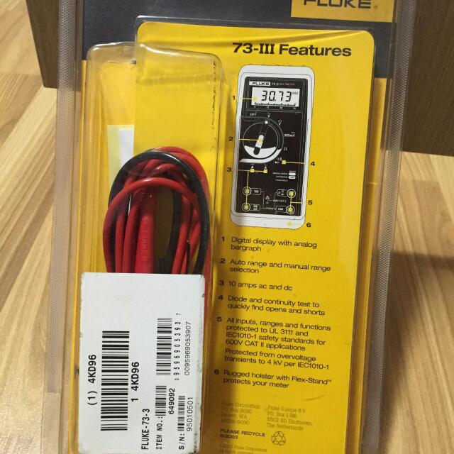 Multimeter Fluke 733, Health & Nutrition, Health Monitors & Weighing