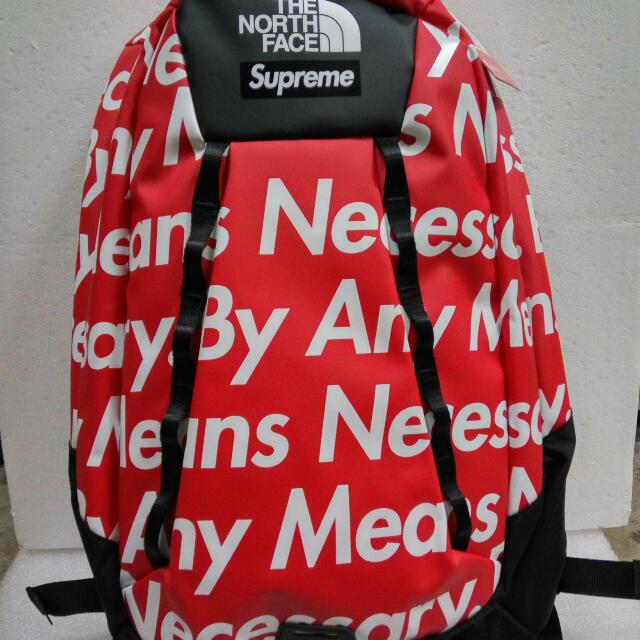 Supreme The North Face by Any Means Base Camp Crimp Backpack Red