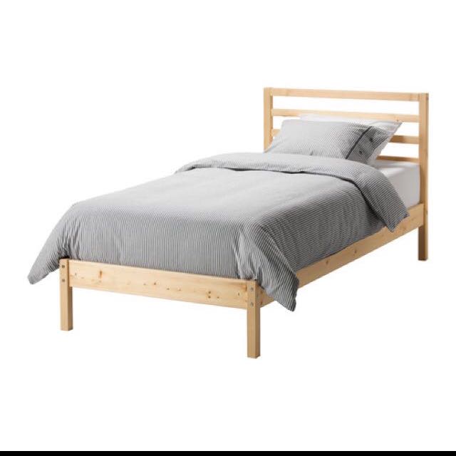 2 Brandnew Ikea Single Bed Frames & Bases, Furniture & Home Living