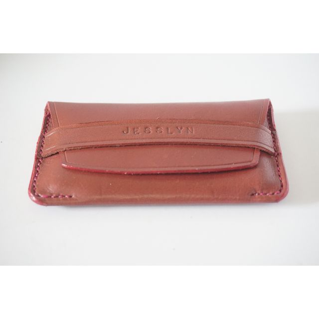Customizable Leather Name Card Holder, Women's Fashion, Bags & Wallets, Wallets & Card Holders