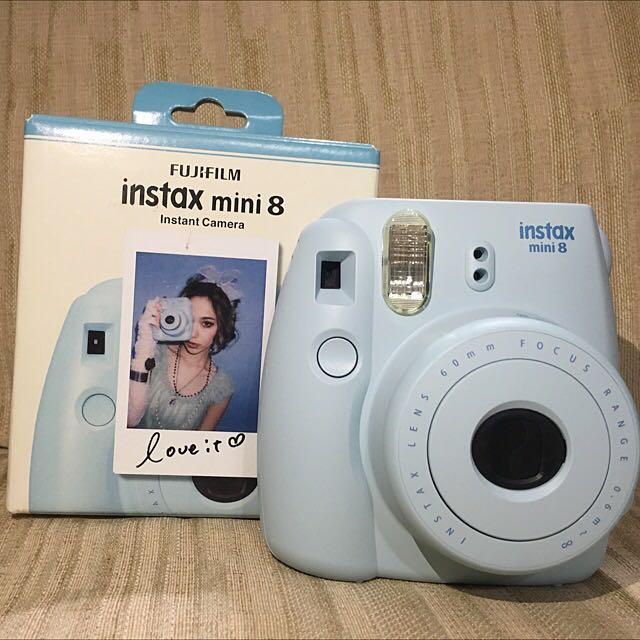 Fujifilm Instax Mini 8 Baby Blue Instant Camera Electronics On Carousell