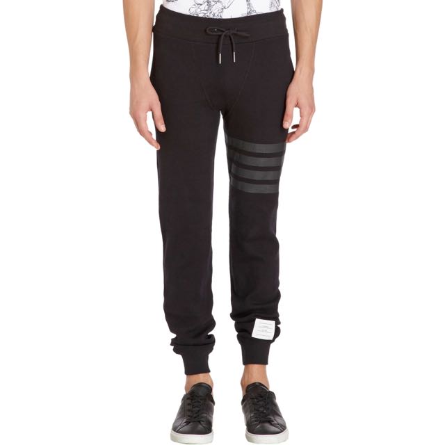 Thom browne online black sweatpants