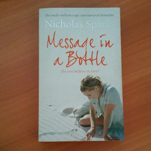 Nicholas Sparks Message In A Bottle Books Stationery On Carousell