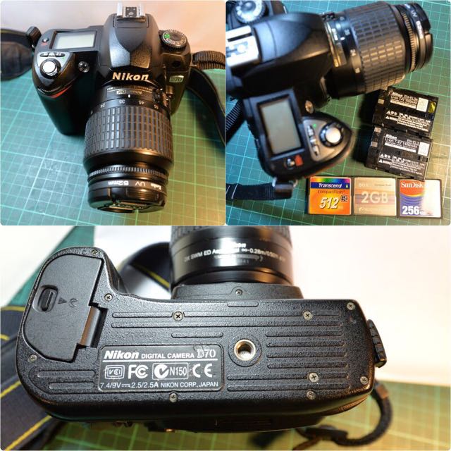 Nikon 數位單眼相機 D70 + 18-55mm 變焦 KIT 公司貨 日本製, 相機攝影, 鏡頭及裝備在旋轉拍賣