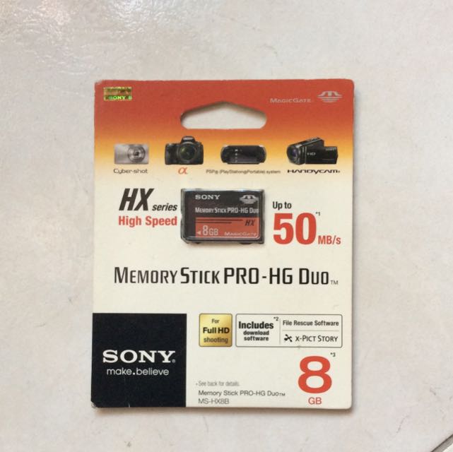 Sony Memory Stick Pro HG Duo 8gb, Mobile Phones & Gadgets, Wearables