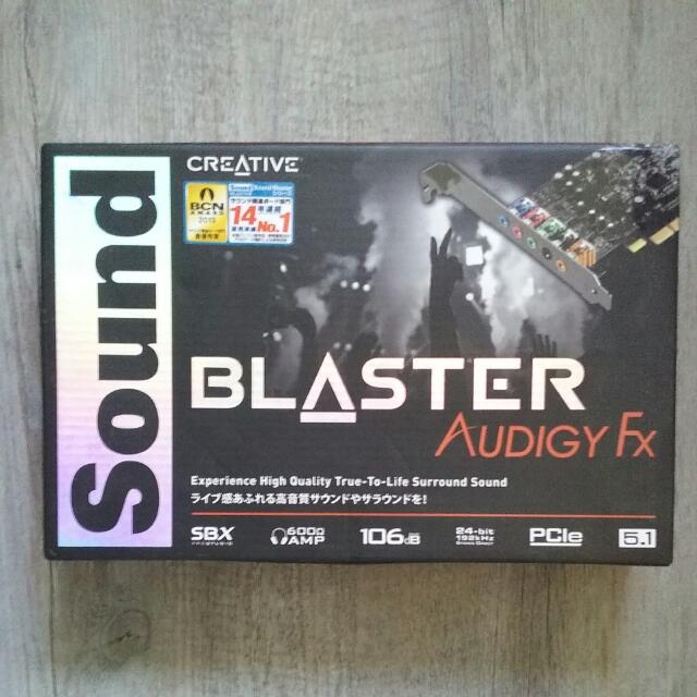 Sound Blaster Audigy Fx By CREATIVE, Computers & Tech, Parts ...